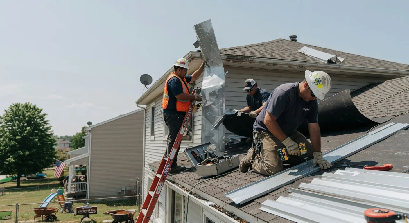 Storm Damage Metal Roof Repair in Moyie Springs, ID